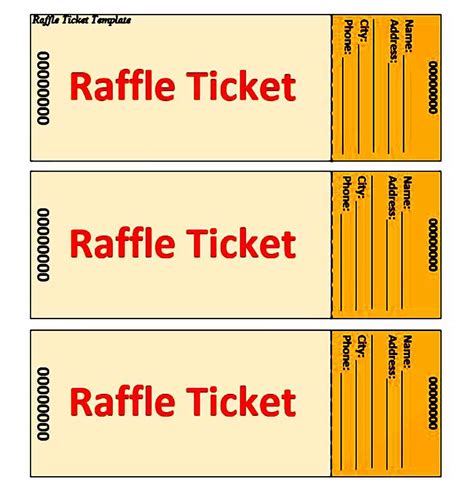 Raffle Ticket Maker: Design Printable Raffle Tickets for Free .